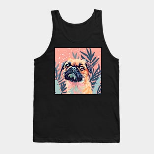 Retro Brussels Griffon: Pastel Pup Revival Tank Top